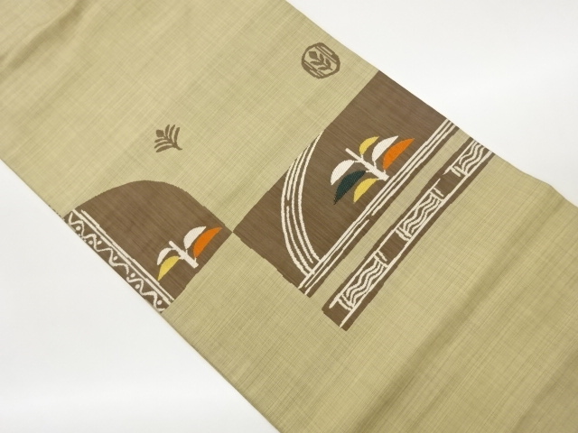 JAPANESE NAGOYA OBI / WOVEN PLANTS